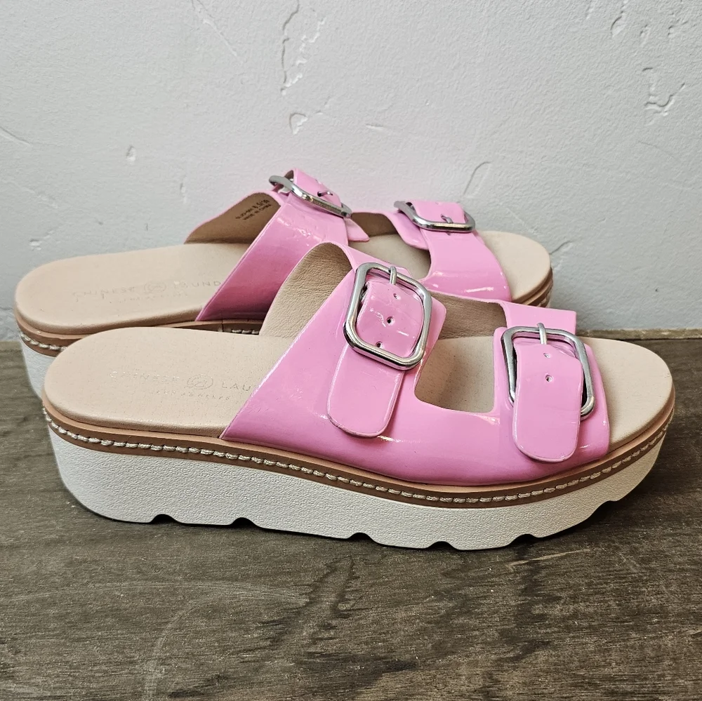 Chinese Laundry Barbie Pink Platform Slides – 8.5 - Y2K - Picture 1 of 9